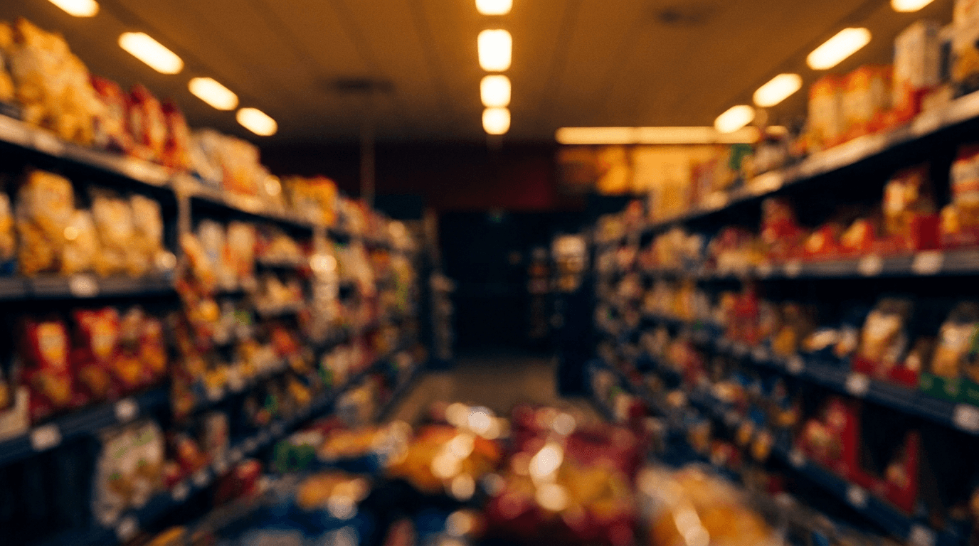 A packed retail aisle — where the work is actually judged
